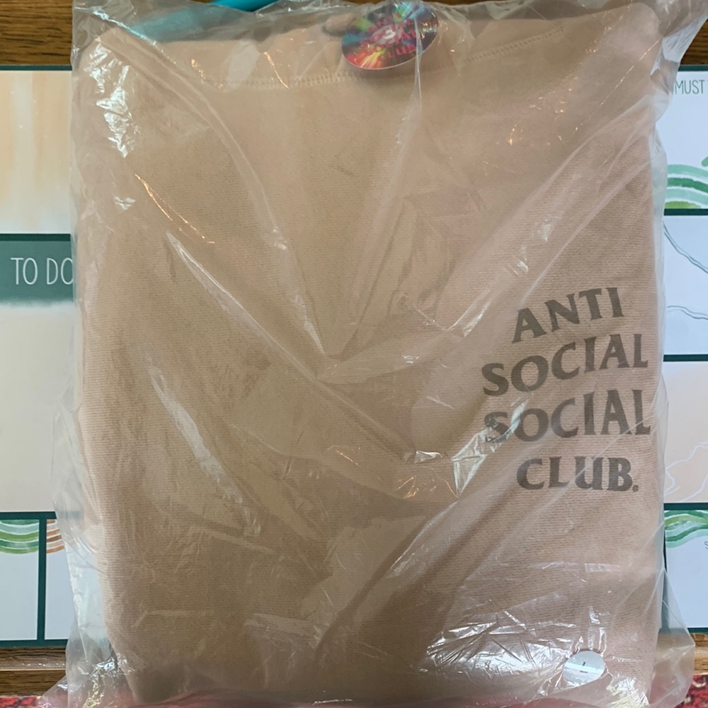 Anti Social Social Club hooded sweatshirt. Brand new in bag, never worn. Size L.